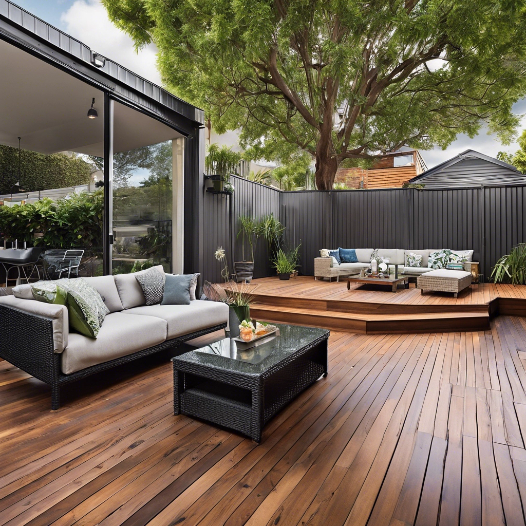 Well designed timber deck